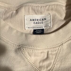 American Eagle Outfitters Cream Sweatshirt